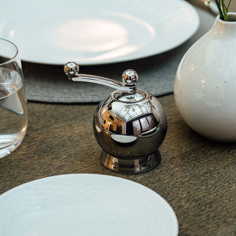 Spheres Salt Mill Small - Nick Munro - Kitchen Tools - Stainless Steel - HORNE