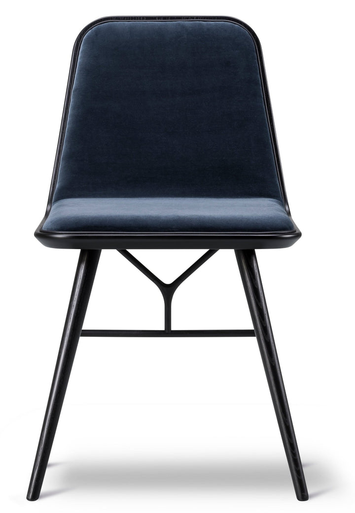 Spine Wood Base Chair - Black Lacquered Oak - Fredericia - Chairs - Harald 182 - HORNE