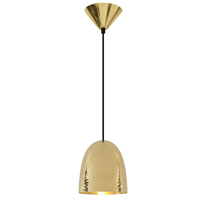 Stanley 1 Brass Pendant - Hammered Finish - Original BTC - Pendants - HORNE