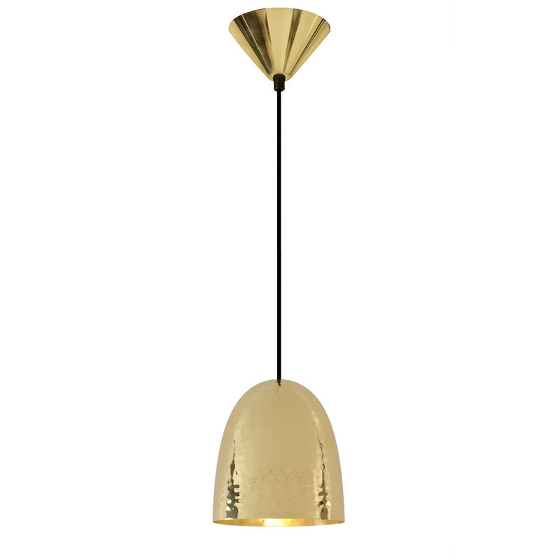 Stanley 1 Brass Pendant - Hammered Finish - Original BTC - Pendants - HORNE