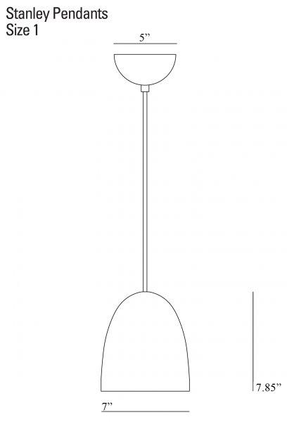 Stanley 1 Silver Pendant - Hammered Finish - Original BTC - Pendants - HORNE