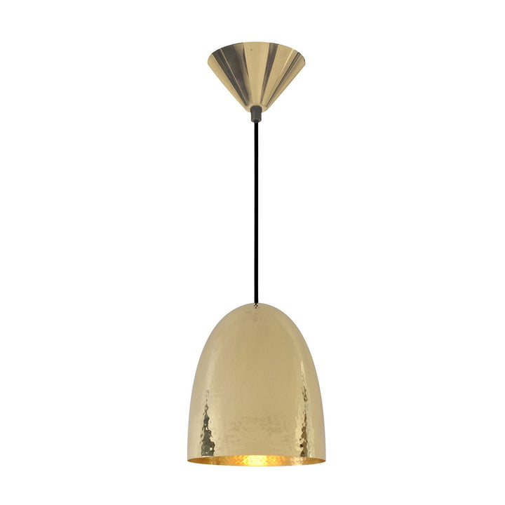 Stanley 2 Brass Pendant - Hammered Finish - Original BTC - Pendants - HORNE