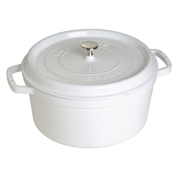 Staub Round Cocotte - 7 Qt - Staub - Cookware - White - HORNE
