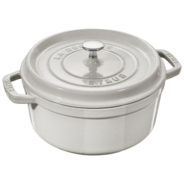 Staub Round Cocotte - 7 Qt - Staub - Cookware - White Truffle - HORNE