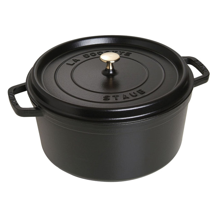 Staub Round Cocotte - 9 Qt - Staub - Cookware - Matte Black - HORNE