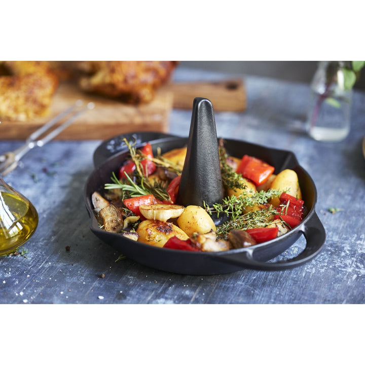 Staub Vertical Chicken Roaster - Staub - Cookware - Matte Black - HORNE