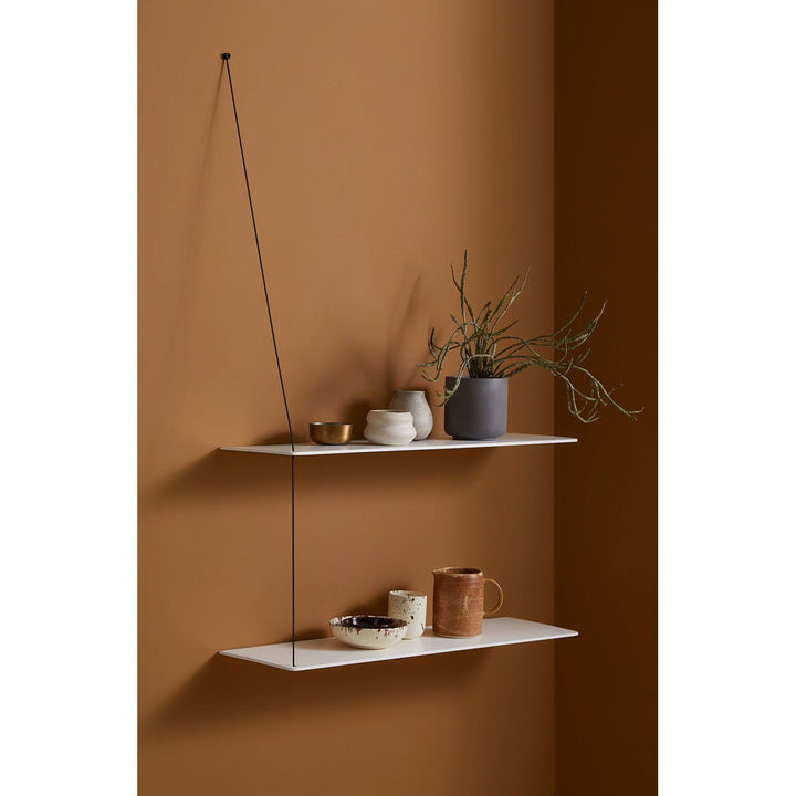Stedge Add On Shelf - Woud - Shelving - 31 Inches - Black Painted Oak - HORNE