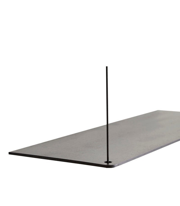 Stedge Shelf - Woud - Shelving - 23 Inches - Black Painted Oak - HORNE