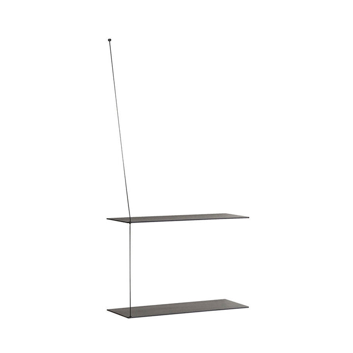 Stedge Shelf - Woud - Shelving - 23 Inches - Black Painted Oak - HORNE