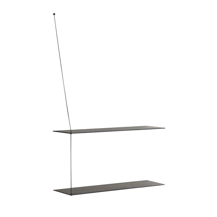 Stedge Shelf - Woud - Shelving - 31 Inches - Black Painted Oak - HORNE