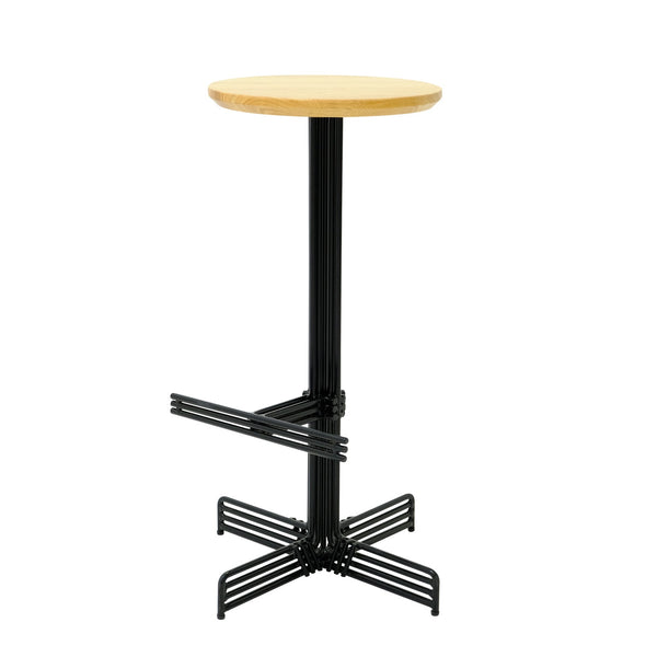 Iron and Wood Slim Modern Bar Stool by Bend Goods