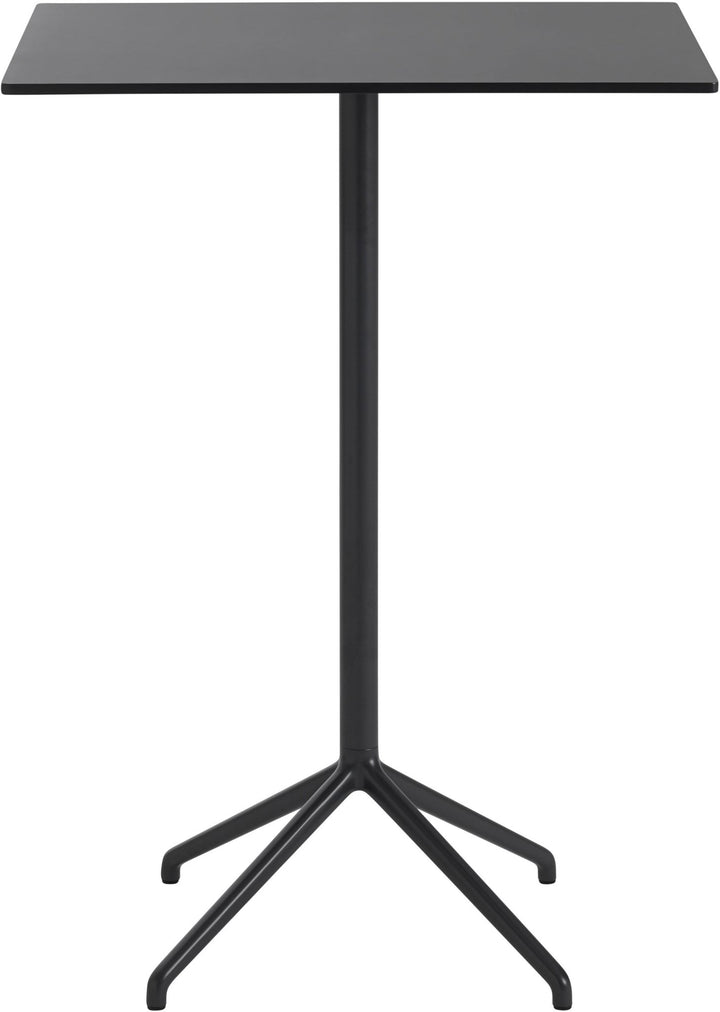 Still Rectangular Cafe Table - Large - Muuto - Table + Task - Black Top & Black Base - HORNE