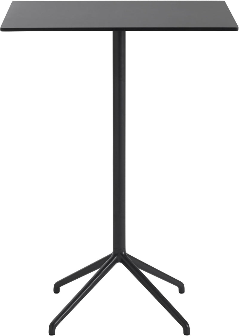 Still Rectangular Cafe Table - Large - Muuto - Table + Task - Black Top & Black Base - HORNE