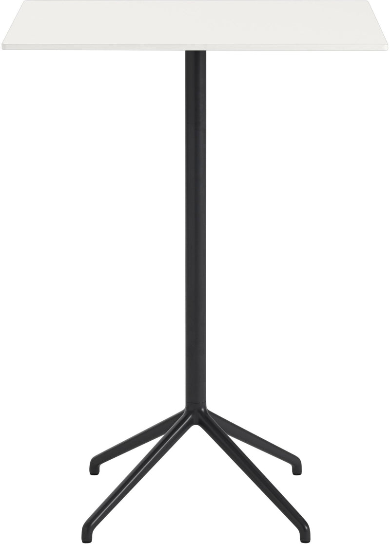 Still Rectangular Cafe Table - Large - Muuto - Table + Task - Black Top & Black Base - HORNE