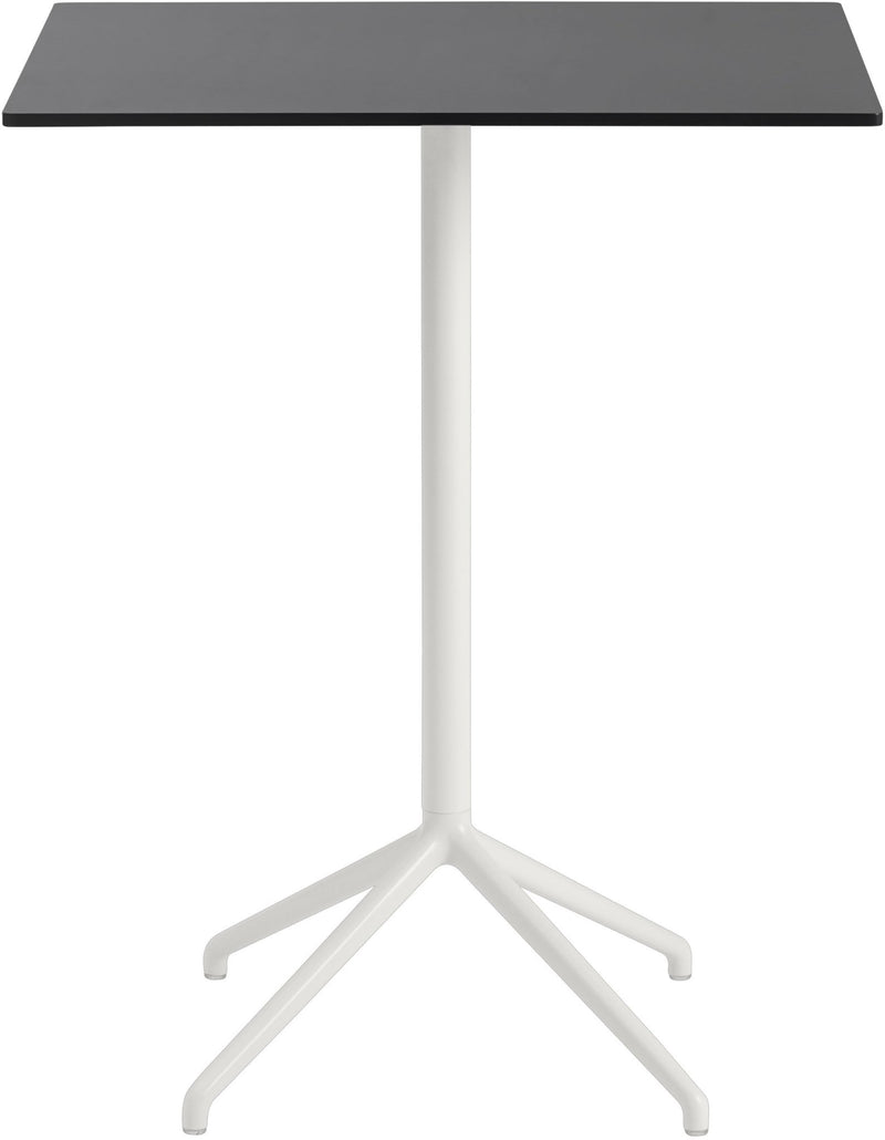 Still Rectangular Cafe Table - Medium - Muuto - Table + Task - Black Top & Black Base - HORNE