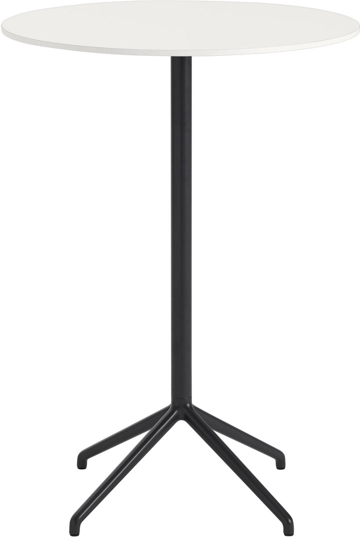 Still Round Cafe Table - Large - Muuto - Table + Task - White Top & White Base - HORNE