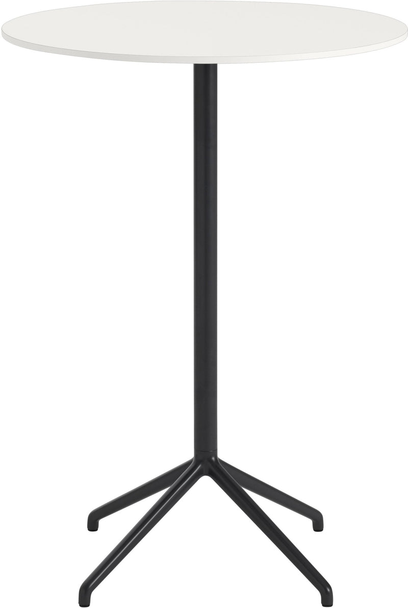 Still Round Cafe Table - Large - Muuto - Table + Task - Black Top & Black Base - HORNE