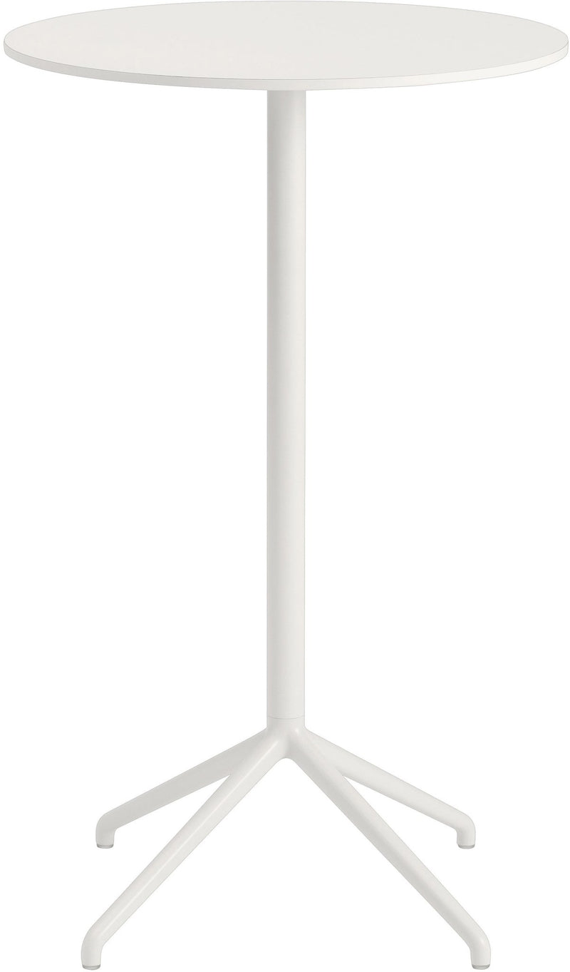 Still Round Cafe Table - Large - Muuto - Table + Task - Black Top & Black Base - HORNE