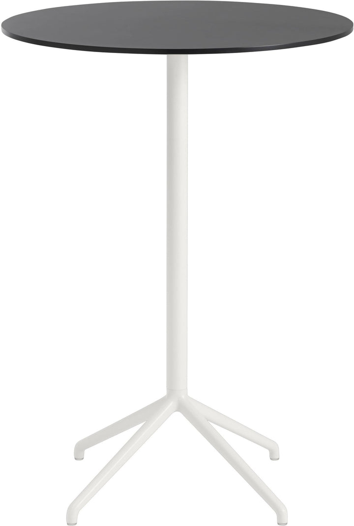 Still Round Cafe Table - Large - Muuto - Table + Task - White Top & White Base - HORNE