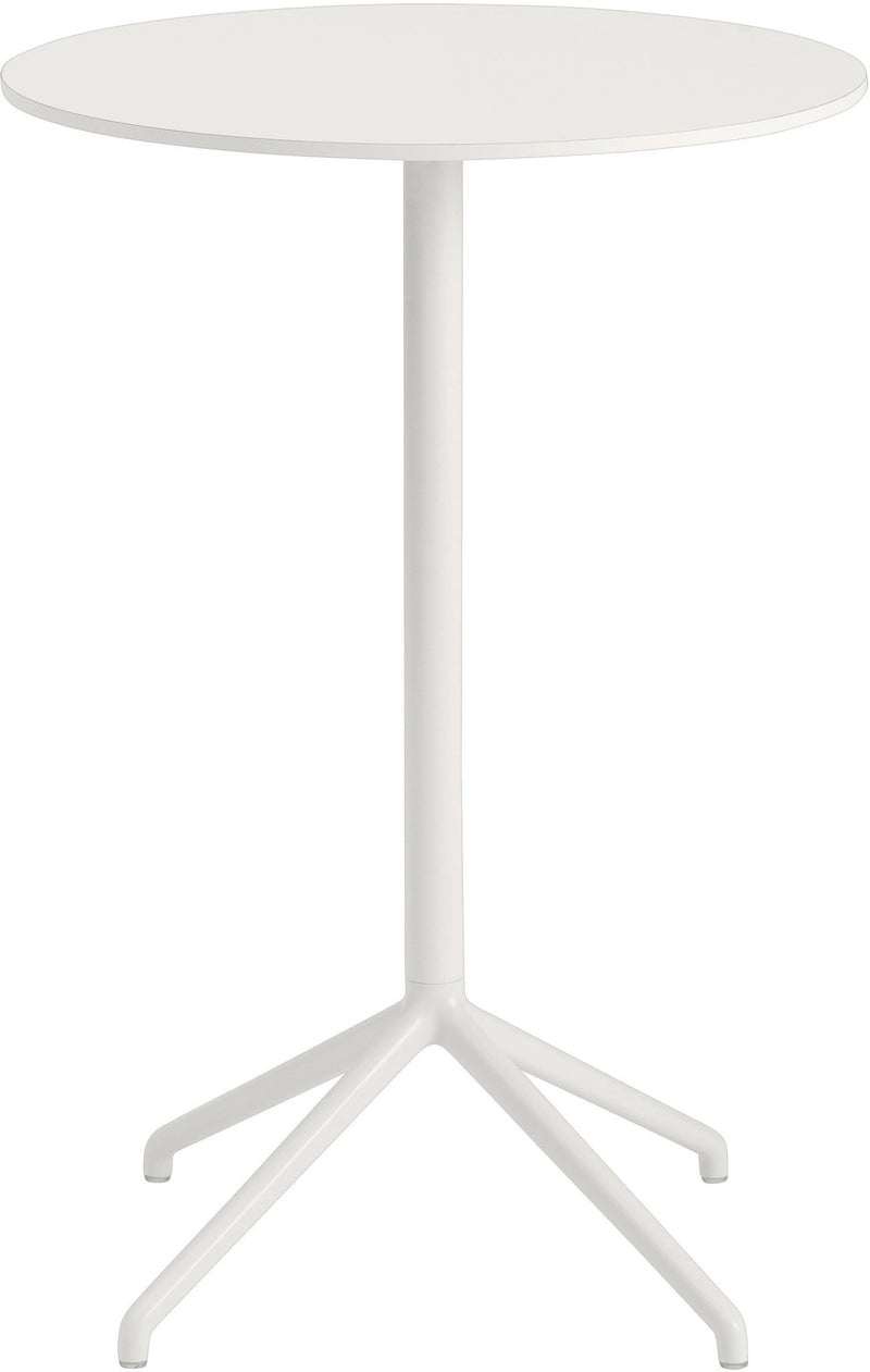 Still Round Cafe Table - Medium - Muuto - Table + Task - Black Top & Black Base - HORNE