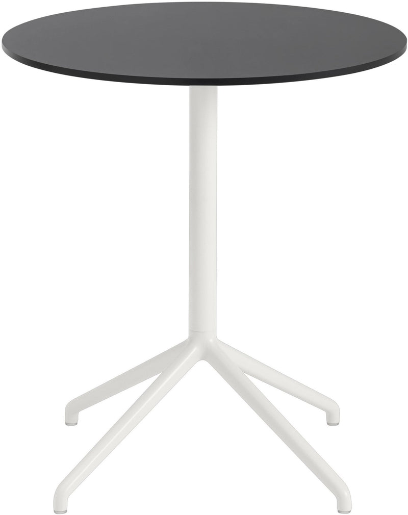 Still Round Cafe Table - Small - Muuto - Table + Task - White Top & White Base - HORNE