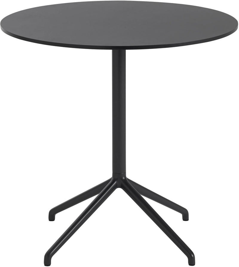 Still Round Cafe Table - Small - Muuto - Table + Task - White Top & White Base - HORNE