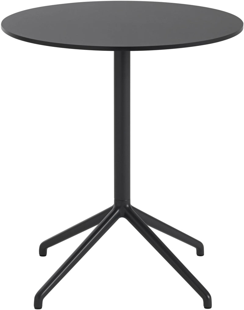 Still Round Cafe Table - Small - Muuto - Table + Task - White Top & White Base - HORNE