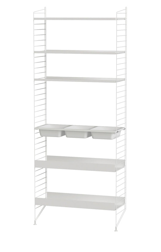 String Bathroom Shelving - Unit L - String Furniture - Shelving - White - HORNE