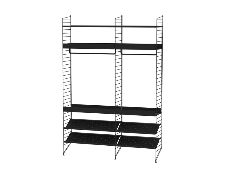 String Bedroom Shelving - Unit C - String Furniture - Shelving - White - HORNE