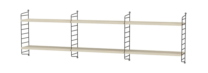 String Bedroom Shelving - Unit E - String Furniture - Shelving - Ash/Black - HORNE