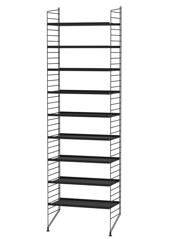 String Hallway Shelving - Unit A - String Furniture - Shelving - Black - HORNE