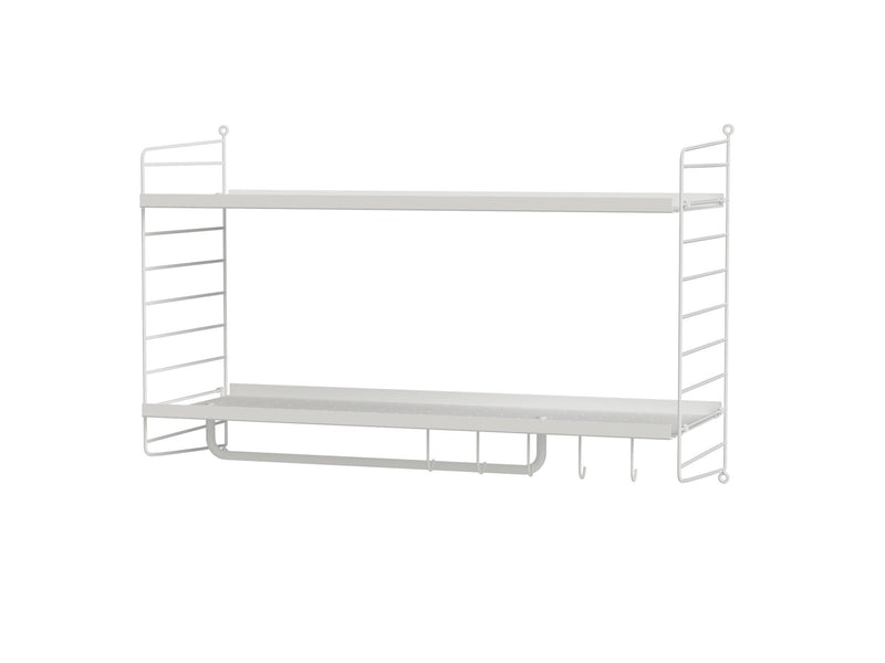 String Hallway Shelving - Unit D - String Furniture - Shelving - White - HORNE