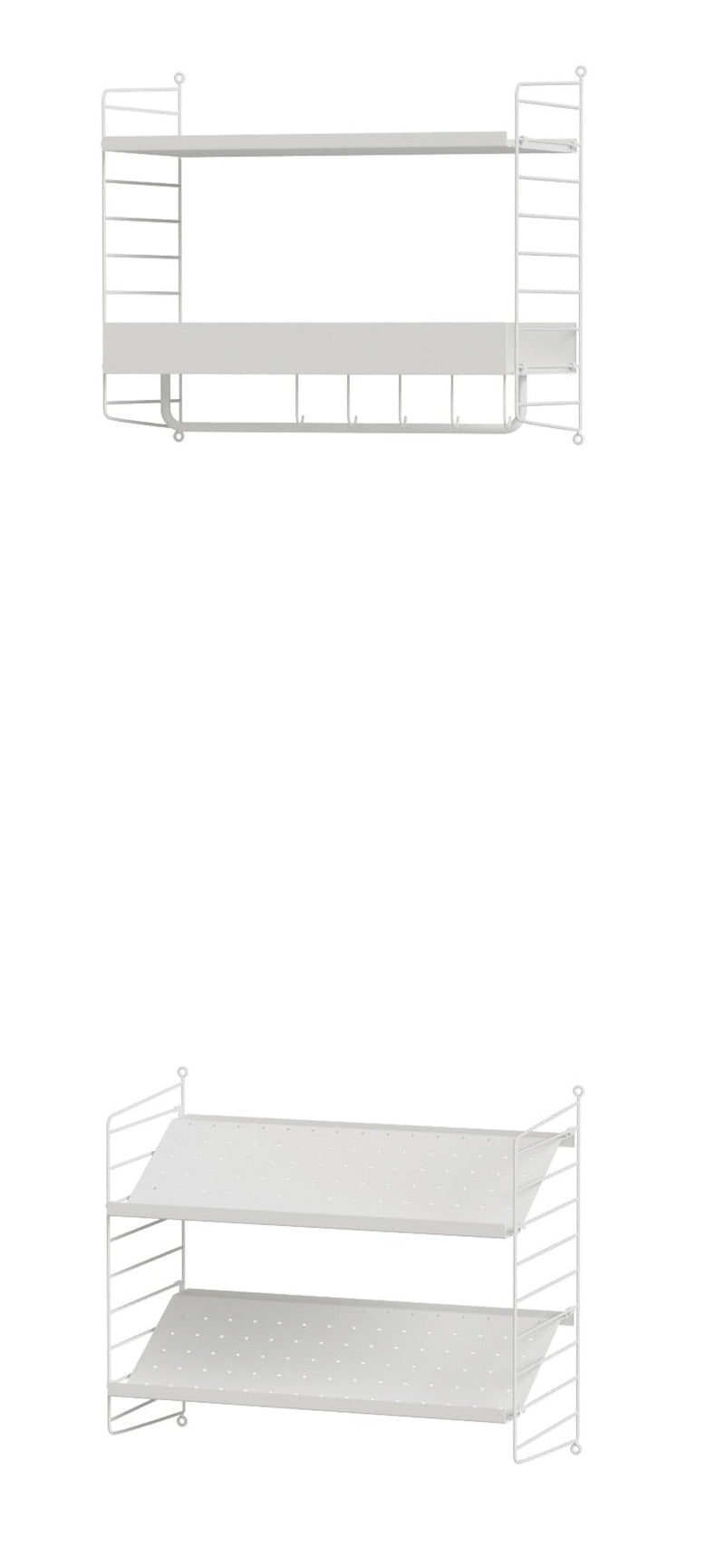 String Hallway Shelving - Unit E - String Furniture - Shelving - White - HORNE