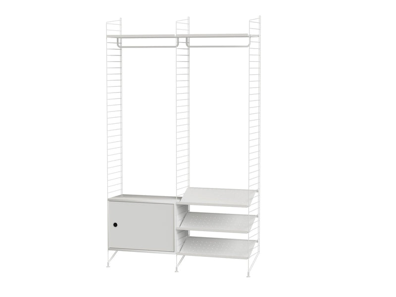 String Hallway Shelving - Unit S - String Furniture - Shelving - White - HORNE