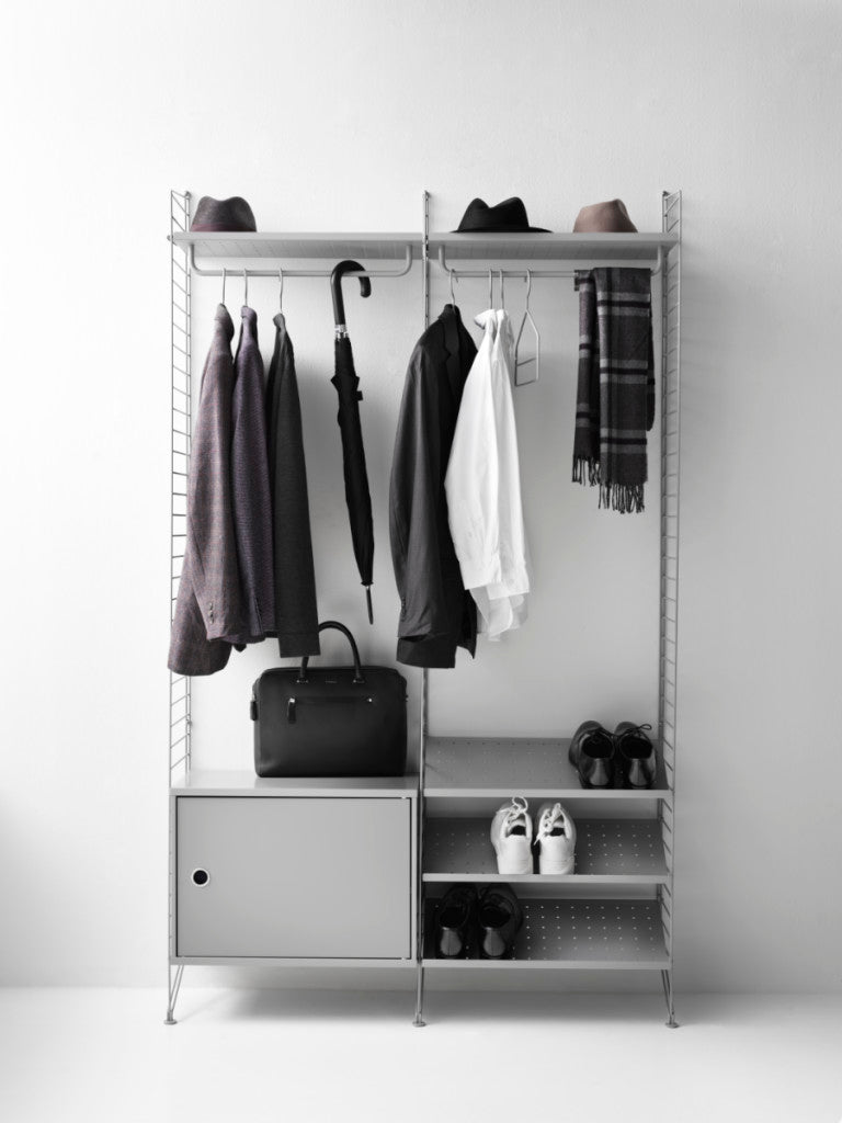 String Hallway Shelving - Unit S - String Furniture - Shelving - White - HORNE