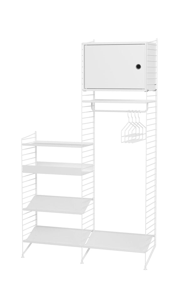 String Hallway Shelving - Unit U - String Furniture - Shelving - White - HORNE