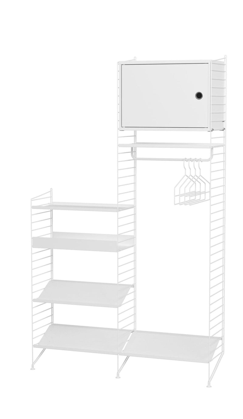 String Hallway Shelving - Unit U - String Furniture - Shelving - White - HORNE