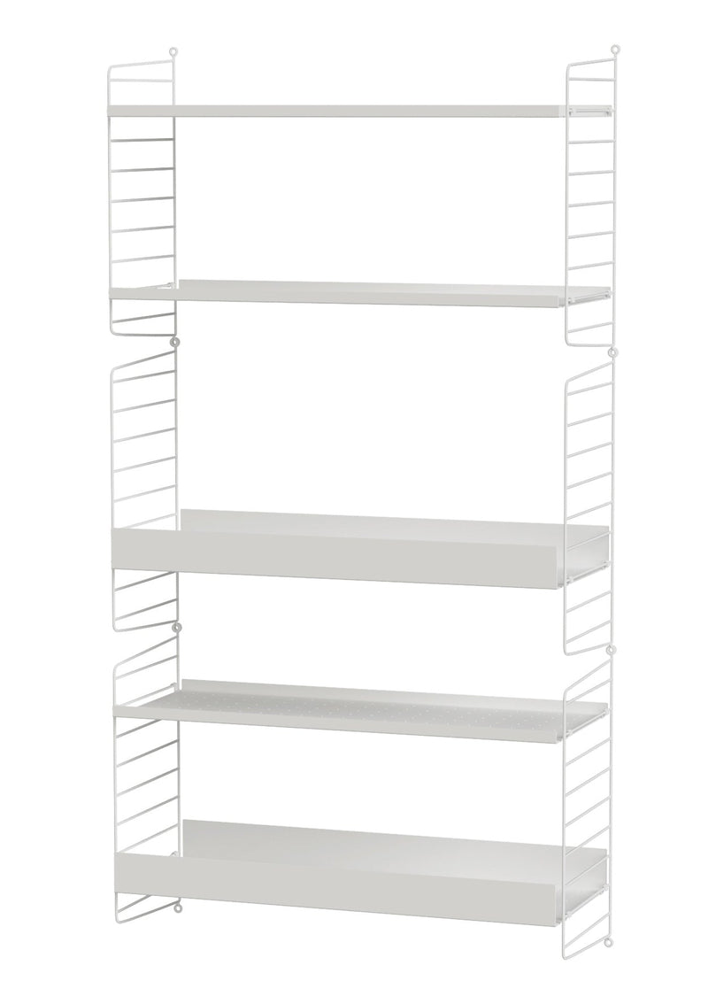 String Kids Room Shelving - Unit B - String Furniture - Shelving - White - HORNE