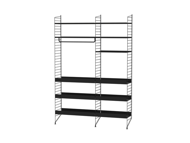 String Kitchen Shelving - Unit F - String Furniture - Shelving - White - HORNE