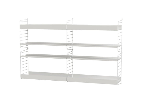 String Living Room Shelving - Unit L - String Furniture - Shelving - White - HORNE