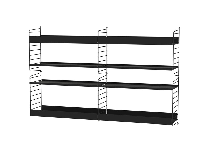 String Living Room Shelving - Unit L - String Furniture - Shelving - White - HORNE