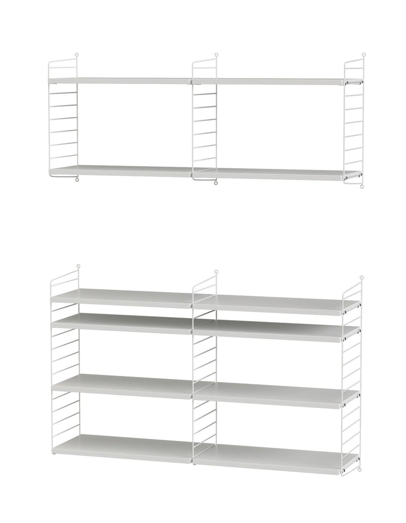 String Living Room Shelving - Unit N - String Furniture - Shelving - White - HORNE