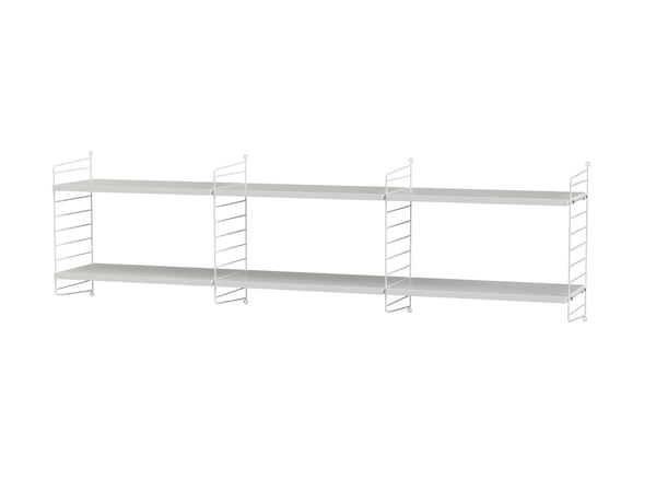 String Living Room Shelving - Unit O - String Furniture - Shelving - White - HORNE