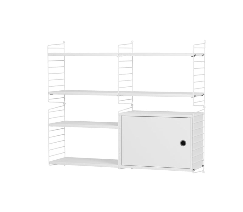 String Living Room Shelving - Unit R - String Furniture - Shelving - White - HORNE
