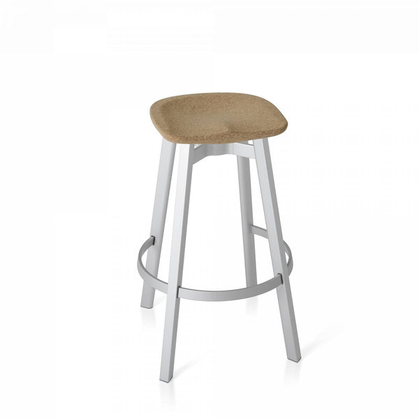 Su By Nano Barstool - Emeco - Stools + Benches + Ottomans - Cork - Natural Anodized - HORNE