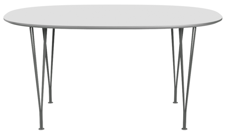 Superellipse™ Dining Table - Fritz Hansen - Table + Task - White Finix Laminate - Silver Grey - HORNE