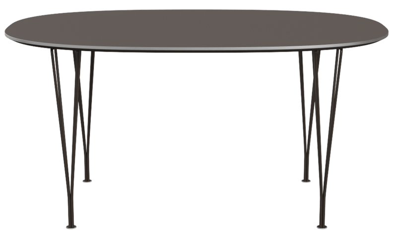 Superellipse™ Dining Table - Fritz Hansen - Table + Task - Clear Lacquered Walnut - Chromed Steel - HORNE