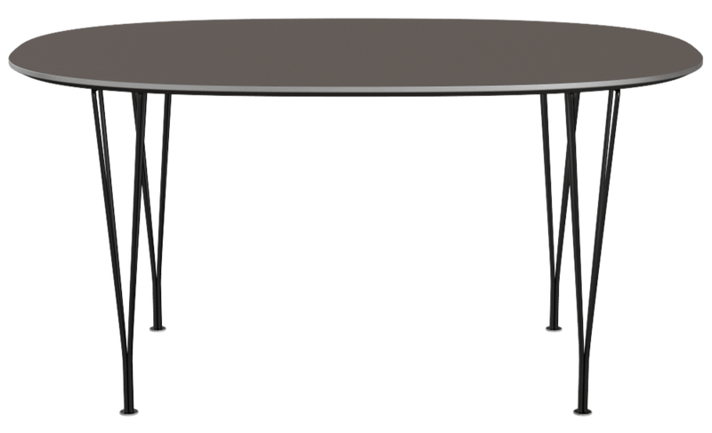 Superellipse™ Dining Table - Fritz Hansen - Table + Task - Clear Lacquered Walnut - Chromed Steel - HORNE