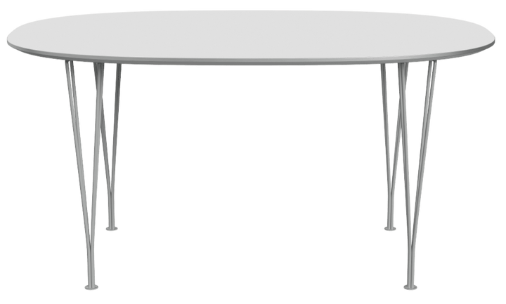 Superellipse™ Dining Table - Fritz Hansen - Table + Task - White Finix Laminate - Nine Grey - HORNE