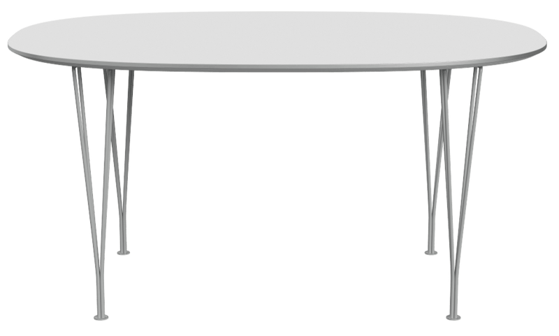 Superellipse™ Dining Table - Fritz Hansen - Table + Task - Clear Lacquered Walnut - Chromed Steel - HORNE